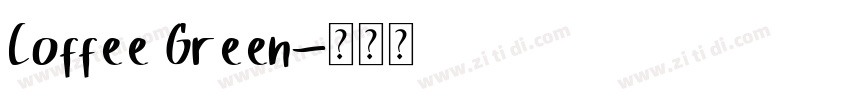 Coffee Green字体转换